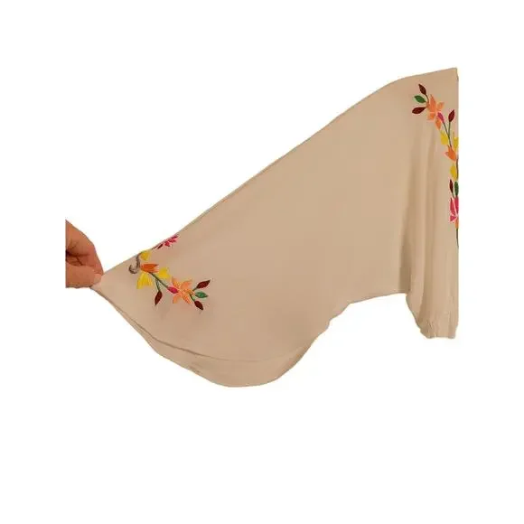 Debbie Katz South Beach swimsuit coverup white embroidered size Small - Picture 2 of 8